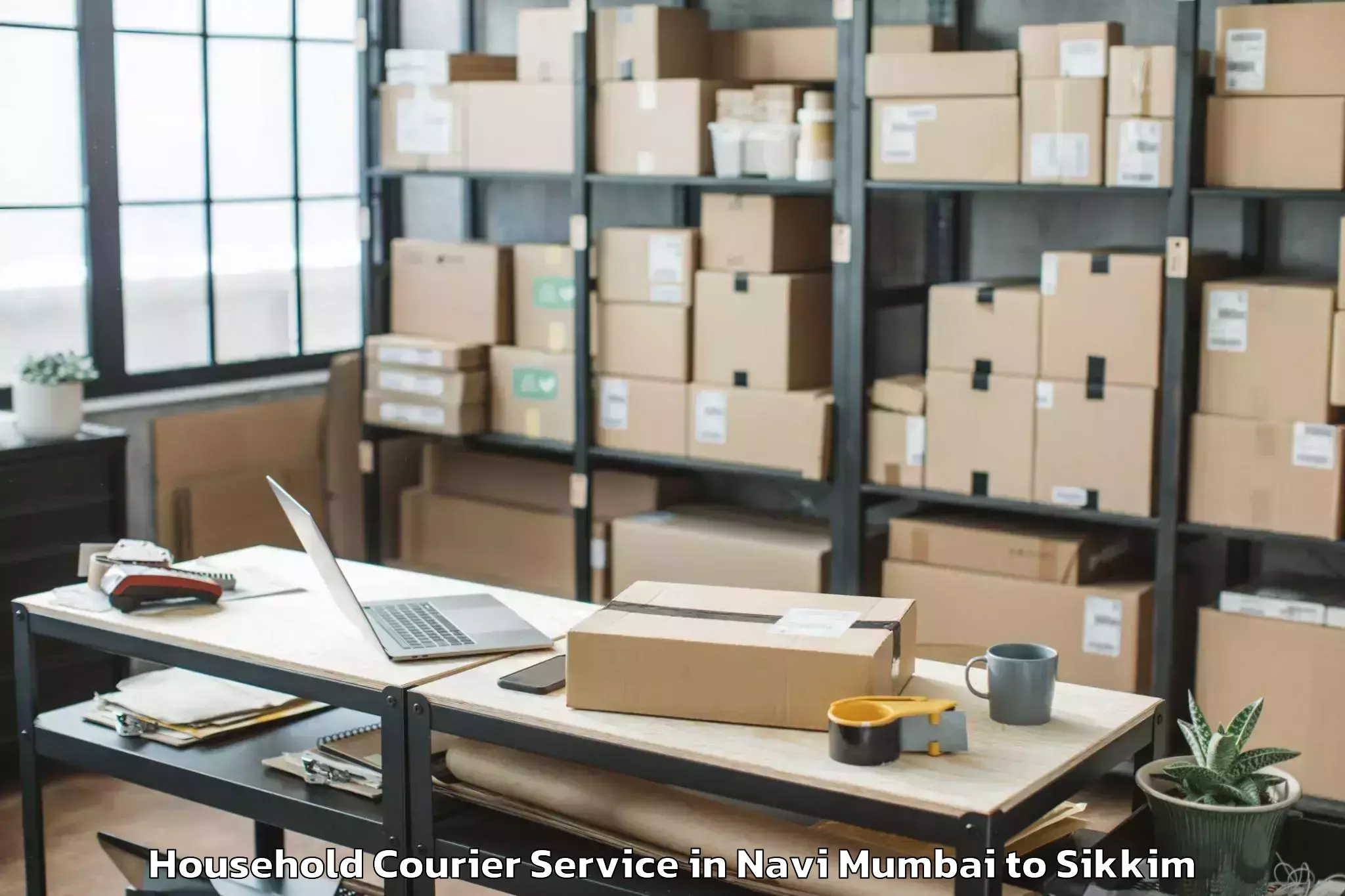 Book Navi Mumbai to Geyzing Household Courier